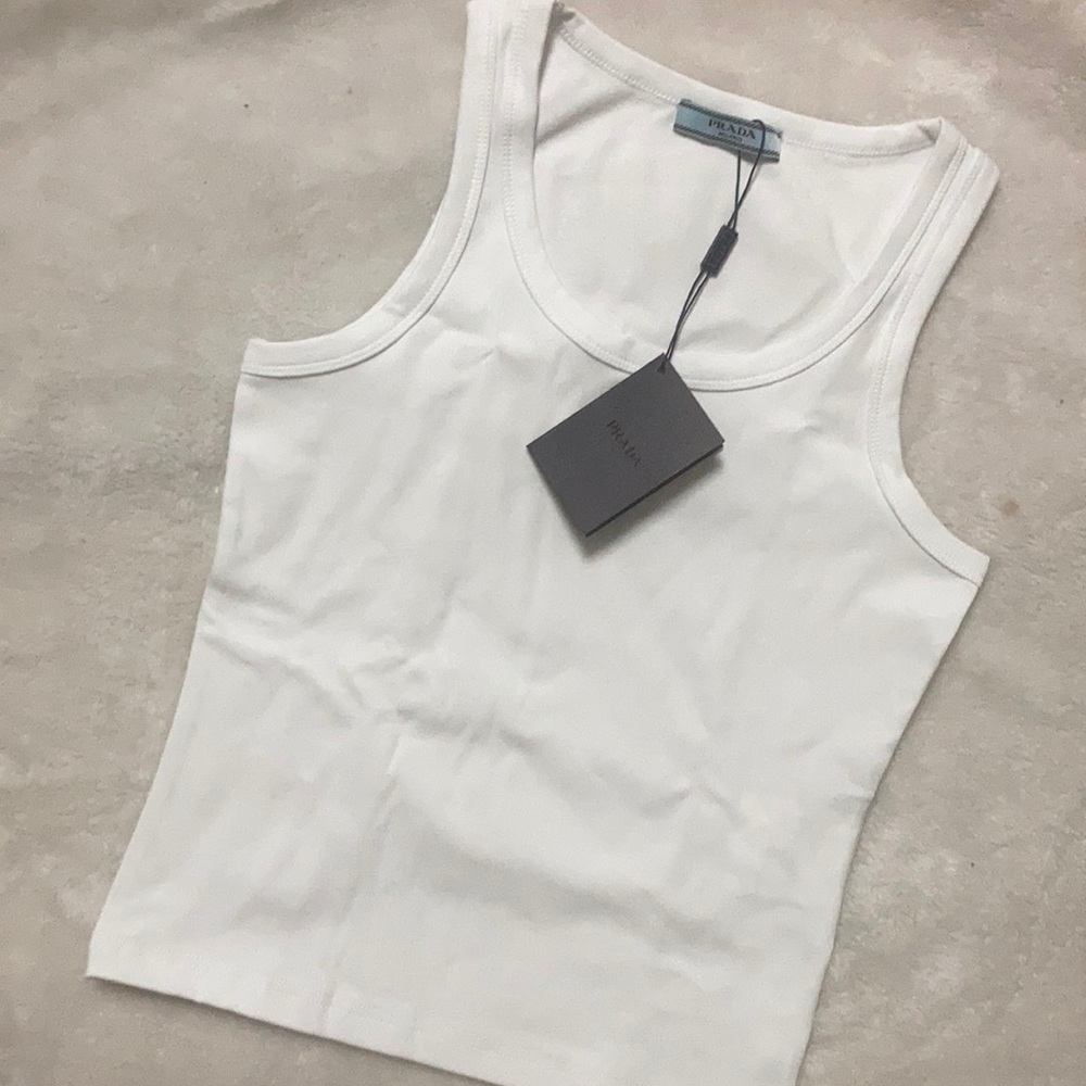 Prada white New Tank top